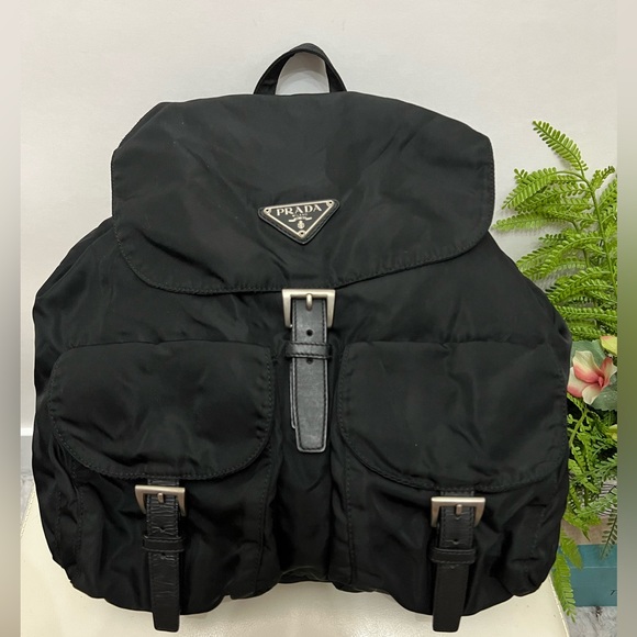 Prada Black Vela Nylon Zainetto Backpack Bag - Picture 2 of 14